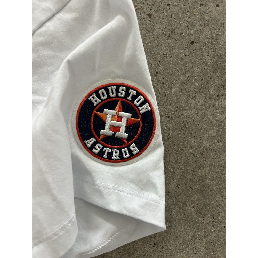 Pro Standard T-Shirt Women's MLB Houston Astros Cropped Boxy Tee Large - Picture 6 of 8